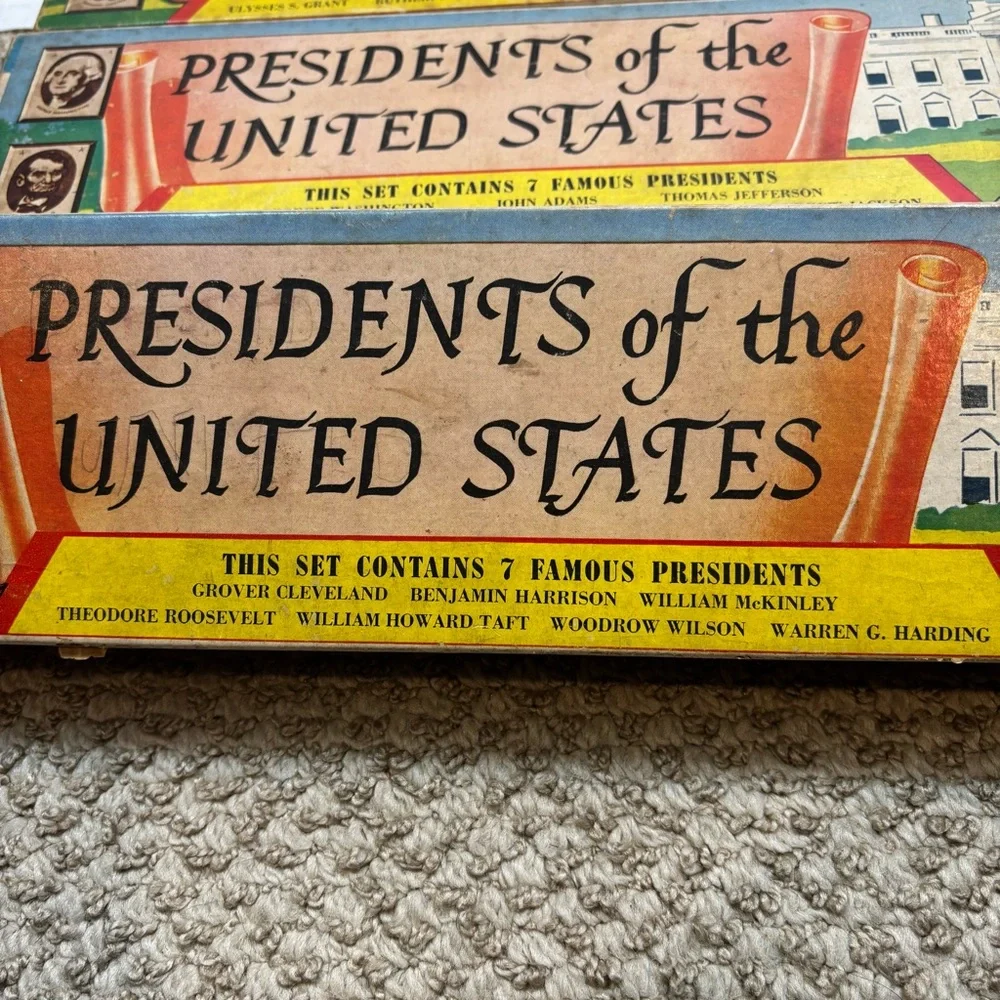 Vintage Louis Marx & Co Presidents of the US Series 1, 3, and 4_5